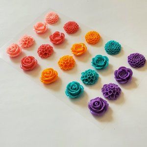 RESIN ART Floral Embellishments